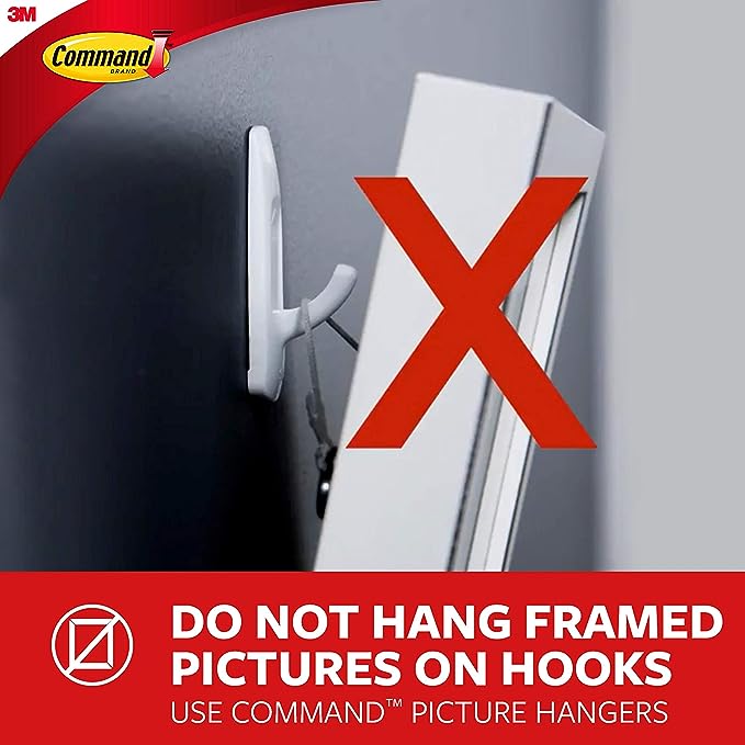 Command Hand Towel Bar Satin Nickel with 4 Water Resistant Command Strips,9" Hand Towel Holder,Holds up to 3 lb,Great for Bathroom Décor on The Wall,Inside The Cabinet,or in-The Shower,(Pack of 8)