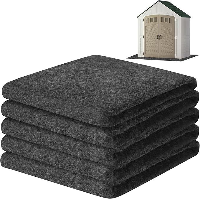 ToLanbbt Outdoor Storage Shed Floor Mat, 14 x 10 FT Waterproof Carport Mat, Washable Furniture Pad with Non Slip Backing for Dust, Oil, Protection, Storage Shed Not Included