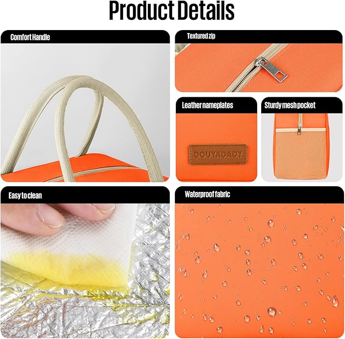 Lunch Bag Women/Men Lunch Box Women/Men (orange)