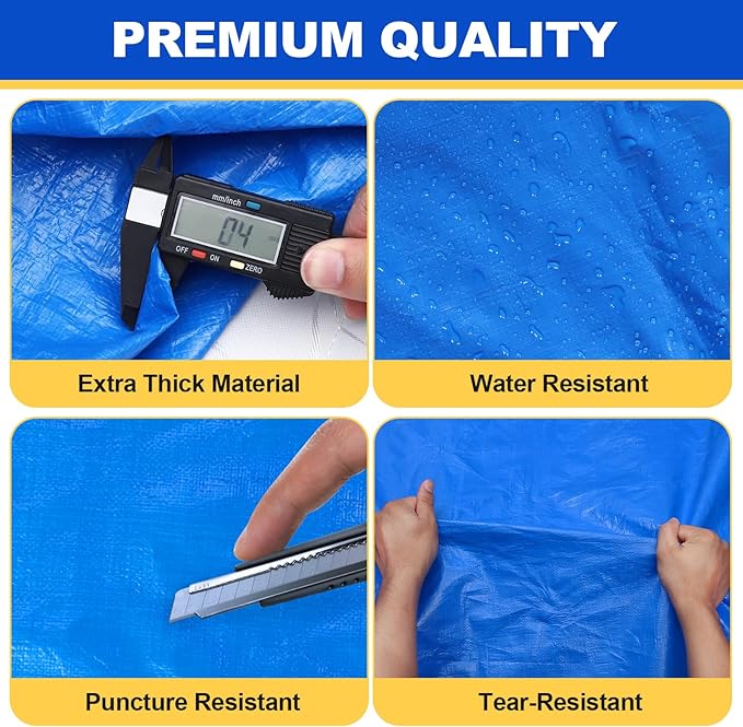 TICONN Mattress Bags for Moving, Heavy Duty Twin XL Mattress Cover Storage Bag with Full-Around Handle and Adjustable Buckles (Blue, Twin XL)
