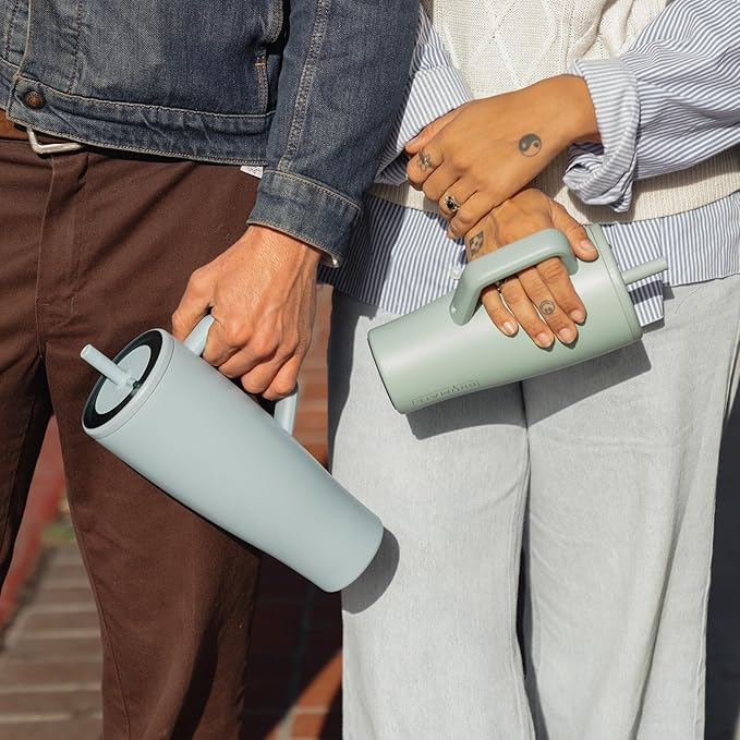 BrüMate Era 30 oz Tumbler with Handle and Straw | 100% Leakproof Insulated Water Bottle Tumbler with Lid and Flexible SoftSip Straw | Made of Stainless Steel | Cup Holder Friendly | 30oz (Mocha)