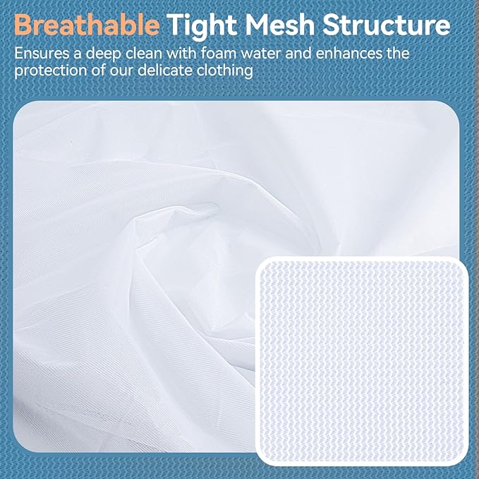 Mesh Laundry Bags for Delicates, 4Pcs Laundry Bags Mesh Wash Bags,Lingerie Bags for Washing Delicates, Laundry Bag for Delicates (1 Large,1 Medium,2 Small)