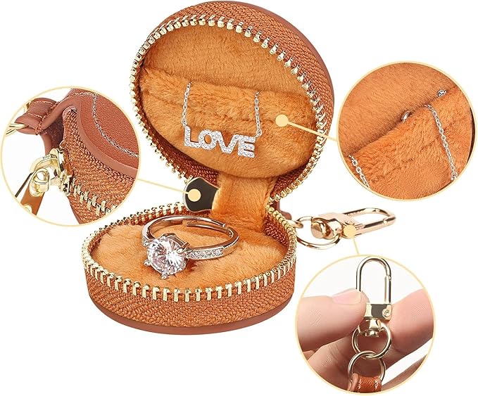 Crystal Velvet Wedding Ring Box, Engagement Proposal Ring Holder, Engagement Ring Box, Crystal Velvet Jewelry Ring Storage Box Marriage Proposal Wedding Anniversary Leather
