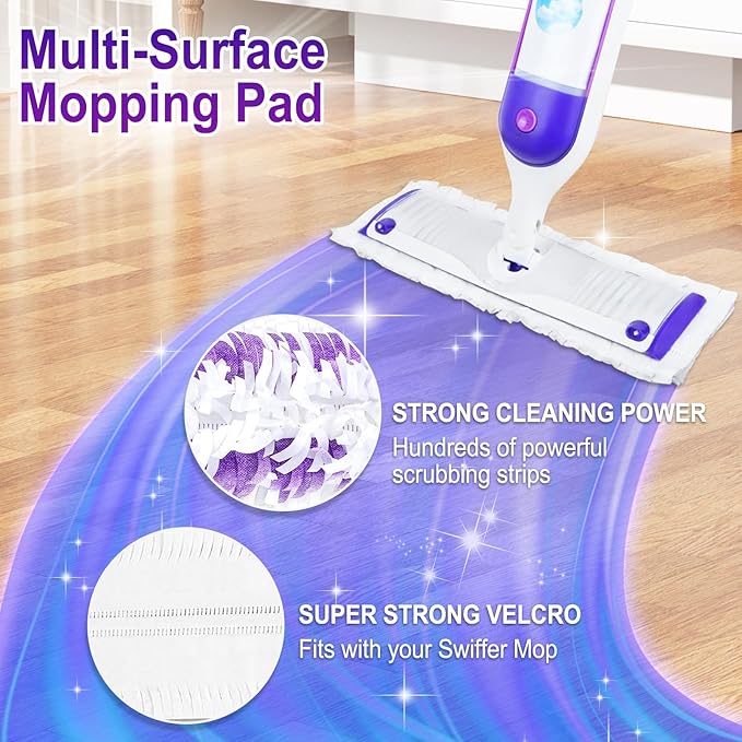 36 Count Power Mop Pads Refills for Swiffer Power Mop Pads,Compatible with Swiffer Power Mop Refills Replacement Disposable Power Mopping Pads Refills for Multi-Surface Floor Cleaning