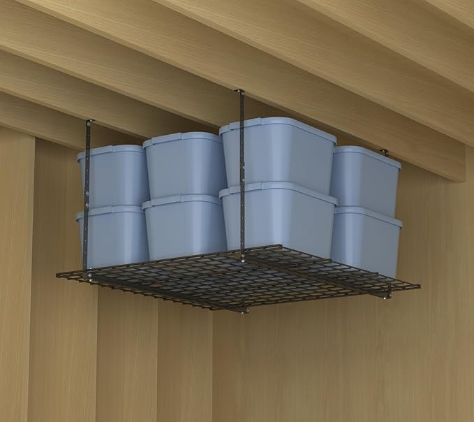 Hyloft 00625 45-Inch x 45-Inch Overhead Steel Garage Storage System & Rack,Hammertone