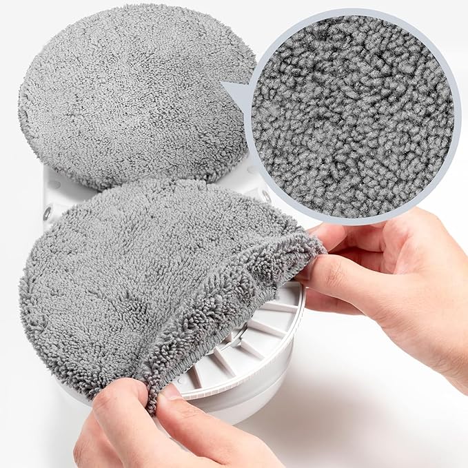 12 Pieces Microfiber Replacement Pads for X1 Window Cleaners, Reusable, Machine Washable (12)