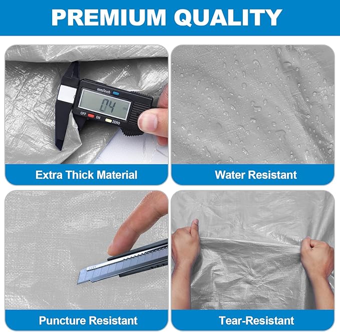 TICONN Mattress Bags for Moving, Heavy Duty Twin XL Mattress Cover Storage Bag with Full-Around Handle and Adjustable Buckles (Gray, Twin XL)