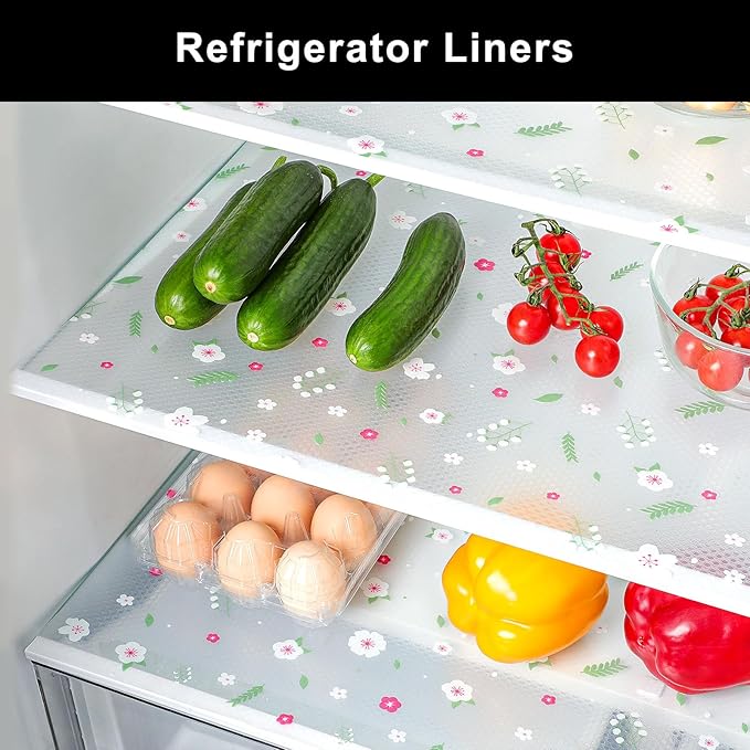 Cooyes Shelf Liner – Premium Non-Adhesive Cabinet & Drawer Liner for Kitchen – Waterproof Shelf Paper with Modern Pattern – Durable EVA Cabinet Mat – Easy to Cut （24" W x 240" L）