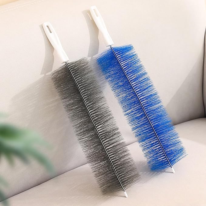 2 Pack Cobweb Dusters, Bendable Fan Cleaning Brush, Flexible Ceiling Fan Cleaner, Dusting Brush for Air Conditioning Shutters