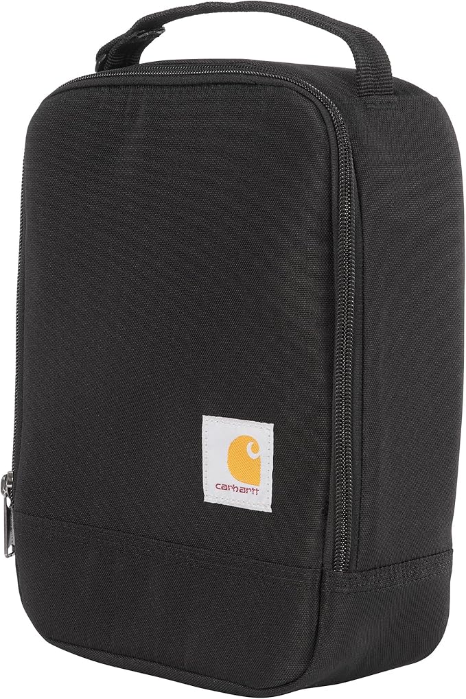 Carhartt Insulated Lunch Cooler For Men and Women, Fully Insulated Lunch Pale for Everyday Use, Black