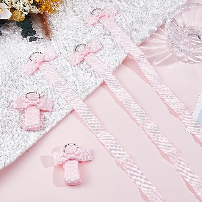 NICENEEDED 8Pcs 96cm Long Bow Holders, Hair Bows Organizer Headband Hair Accessories Organizer, Display Wall Hanging for Decors