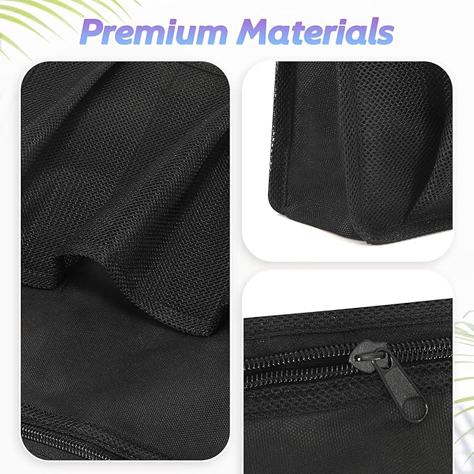 Portable Shower Caddy, Gym Travel Camp Dorm Room Essentials for College Student Boy Girl，Black Bathroom Mesh Shower Bag
