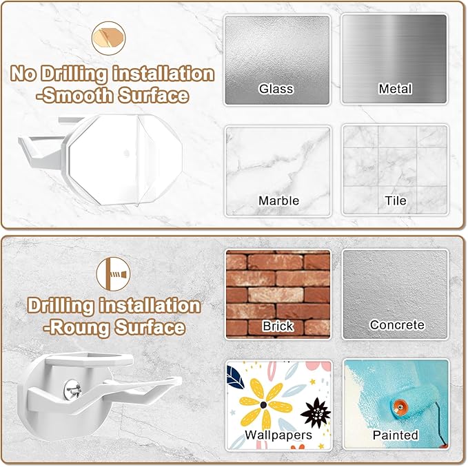 22 Pack Adhesive Hat Hooks for Wall, Super Strong Hat Rack for Baseball Caps, Hat Organizer Display for Home Decor, Hat Hangers Holder for Wall, Door, Closet, No Drilling - USA Patented (White)