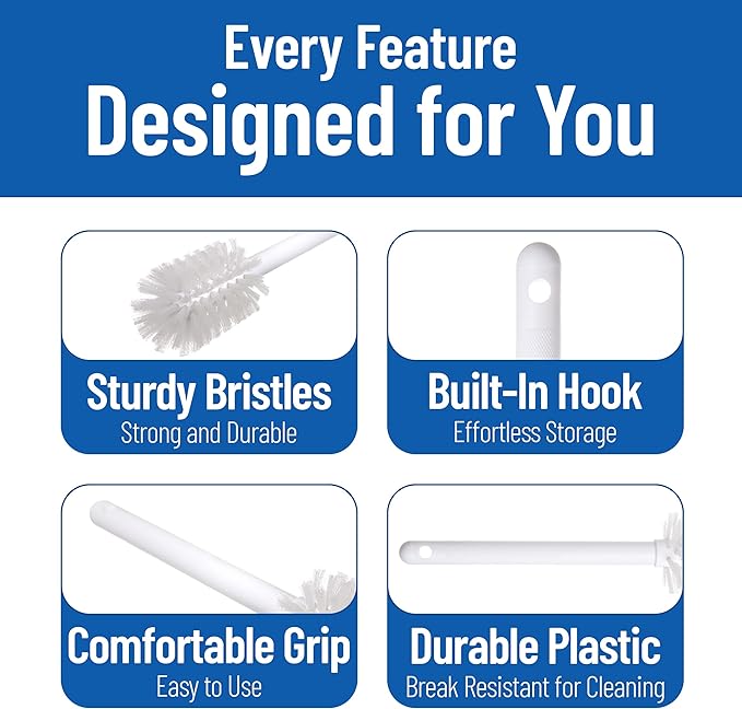 SPARTA 367600TC02 Plastic Household Dish Brush, Dish Brush, Dish Scrub Brush With Lightweight Or Break Resistant? For Cleaning, 11 Inches, White