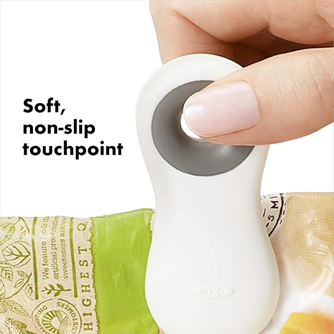 OXO Good Grips Magnetic All-Purpose Clips, White, 4-Pack