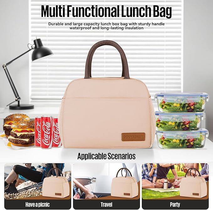 Lunch Bag Women/Men Lunch Box Women/Men (beige)