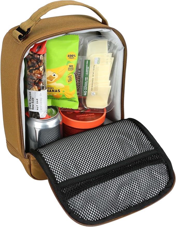 Carhartt Insulated Lunch Cooler For Men and Women, Fully Insulated Lunch Pale for Everyday Use, Carhartt Brown