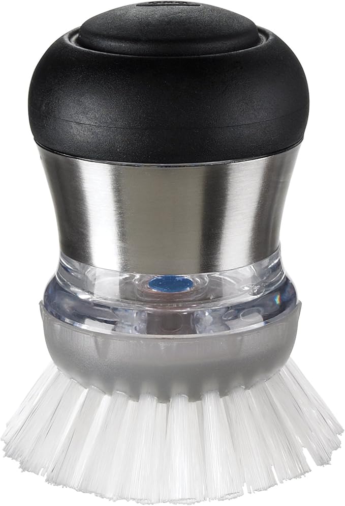 OXO Steel Soap Dispensing Palm Brush Refills, 2-Pack