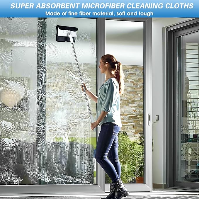 Shiny Bath Wipes Cleaning Cloths, Replacement Towel for Snap Grip Mini Mop, Shiny Bath Wipes Shower Cleaning Cloths, Shower Doors Drying, Streak Free Glass Car Mirror Floor (3, 6"X12"Refill)