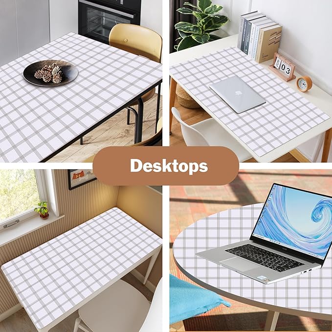 Drawer and Shelf Liner for Kitchen Cabinet: 12 in X 30 Ft Non Slip Waterproof Shelf Paper Non Adhesive Refrigerator Liners White Square Easy Liners for Bathroom Cupboard with Knife Tape Measure