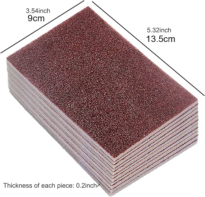 20pcs Nano Carborundum Sponge, Emery Sponge Brush Clean Eraser Scrub, Kitchen Magic Cleaning Sponge for Removing Rust Cleaning Pots and Pans, Household Cleaning Tool