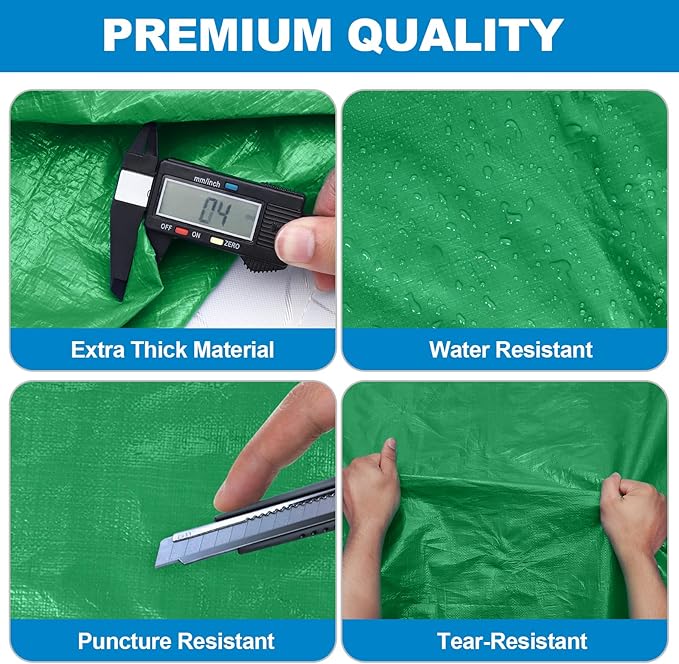 TICONN Mattress Bags for Moving, Heavy Duty King Mattress Cover Storage Bag with Full-Around Handle and Adjustable Buckles (Green, King)