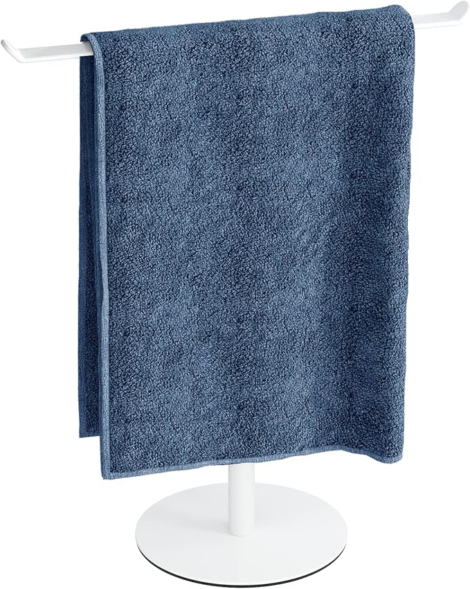 Towel Rack T-Shape Hand Towel Holder for Bathroom, Headband Holder Organizer and Bathroom Towel Racks,Kitchen Towel Rack White Hand Towel Holder