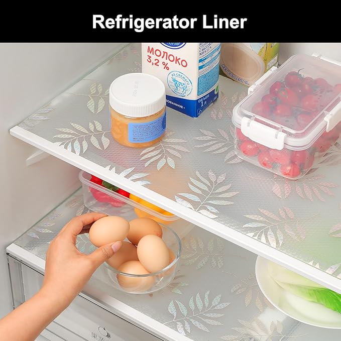 Cooyes Shelf Liner – Premium Non-Adhesive Cabinet & Drawer Liner for Kitchen – Waterproof Shelf Paper with Modern Pattern – Durable EVA Cabinet Mat – Easy to Cut （24" W x 240" L）