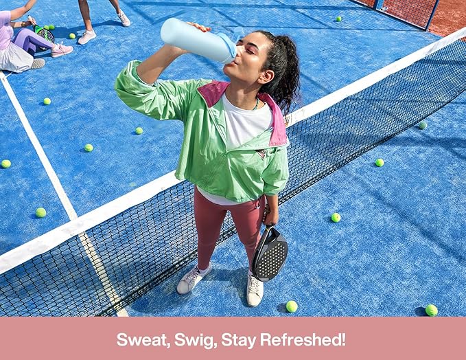 POWCAN 26 oz Insulated Water Bottle with 2-in-1 Straw and Spout Lid, Keep Cold 24H, Leak-Proof, Fits in Car Cup Holder, Stainless Steel Water Bottle for Sports, Travel, Gym and School (Pinkwild Bloom)