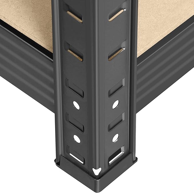 Topeakmart 5-Tier Garage Storage Shelving Unit Adjustable Metal Shelves Heavy Duty Utility Shelves Storage Racks-Dark Gray, 35.5 x 16 x 71 Inch