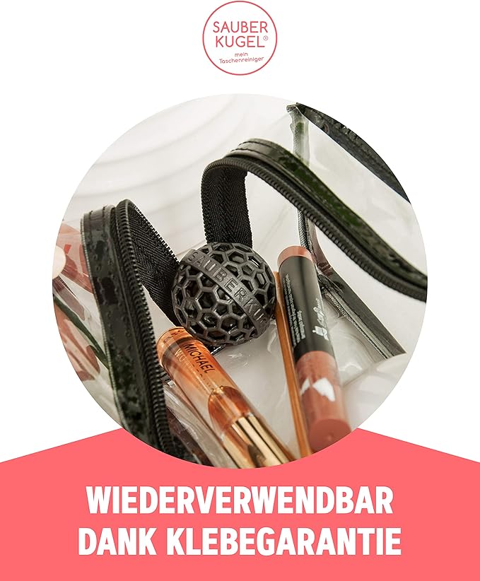 Sauberkugel - The Clean Ball - The clever way of cleaning purses, bags, backpacks and school bags (Summerfield Collection)