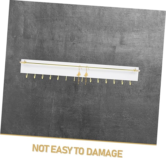 Solid Wood Wall-mounted Jewelry Holder Necklace Organizer Earring Bracelet Display for Room Decor