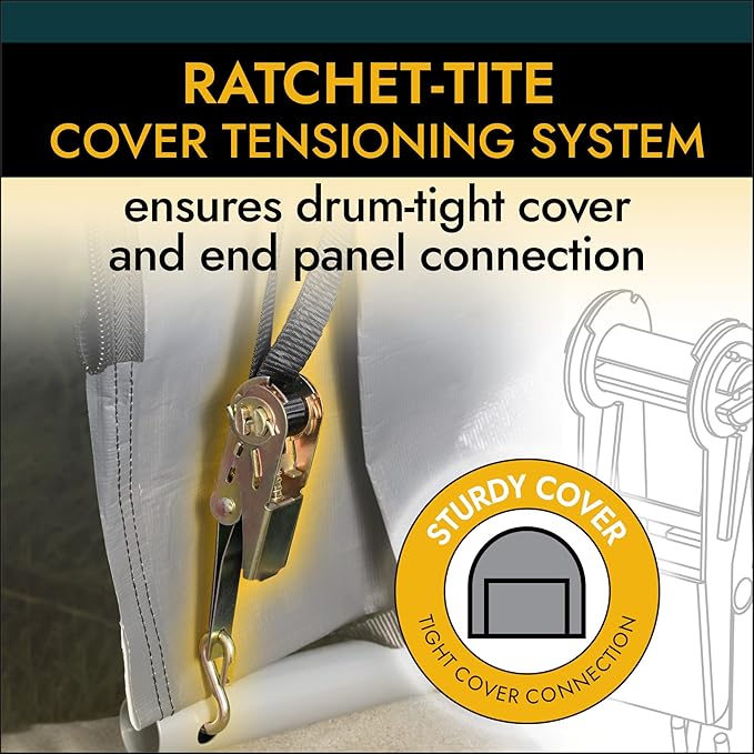 ShelterLogic Peak Style Roof Instant Garage Carport Car Canopy with Steel Frame and Waterproof UV-Treated Cover