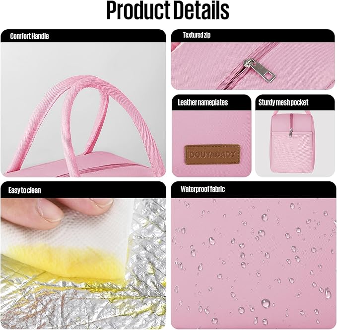 Lunch Bag Women/Men Lunch Box Women/Men (pink)