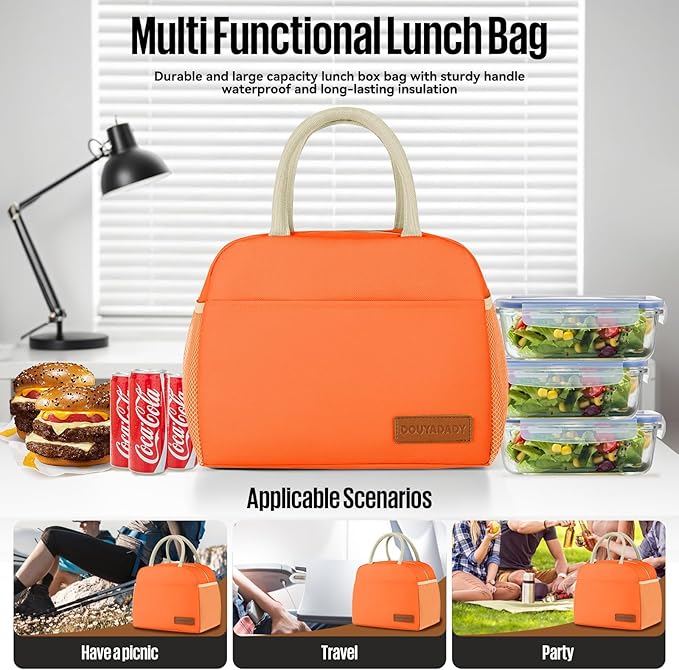 Lunch Bag Women/Men Lunch Box Women/Men (orange)