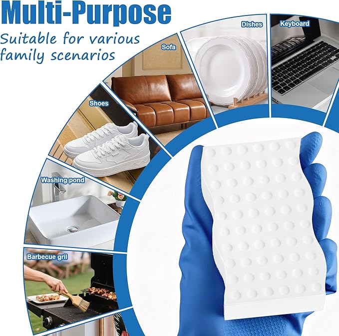 20 Pack Magic Sponges Cleaning Eraser, 2X Density Melamine Sponge,Cleaning Pad for Bathroom,Kitchen,Dish,Furniture, Floor,Wall,Shoe,Cleaner, Non-Scratch Scrub Foam (20)