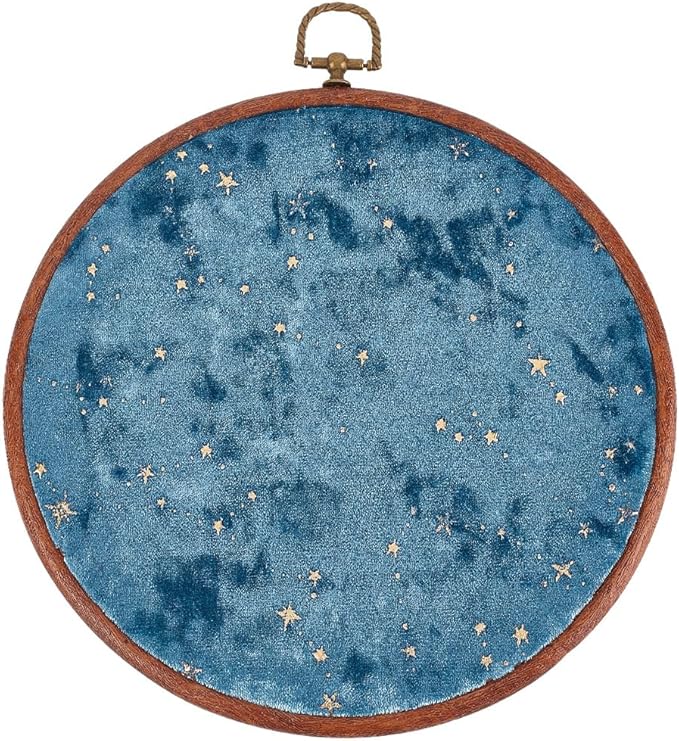 Wall Hanging Brooch Round Pin Board Enamel Pin Display Holder Jewelry Badge Display Collection Board Brooch Round Pin Display Stand for Stud Earring Collectibles Display Wall Decor Blue