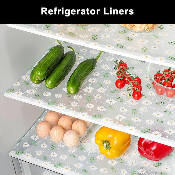 Cooyes Shelf Liner – Premium Non-Adhesive Cabinet & Drawer Liner for Kitchen – Waterproof Shelf Paper with Modern Pattern – Durable EVA Cabinet Mat – Easy to Cut （12" W x 120" L）