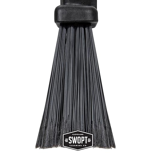 SWOPT Standard Multi-Surface Angle Broom Cleaning Head — Indoor and Outdoor Angled Broom Set — Interchangeable with All SWOPT Cleaning Products for More Efficient Cleaning and Storage