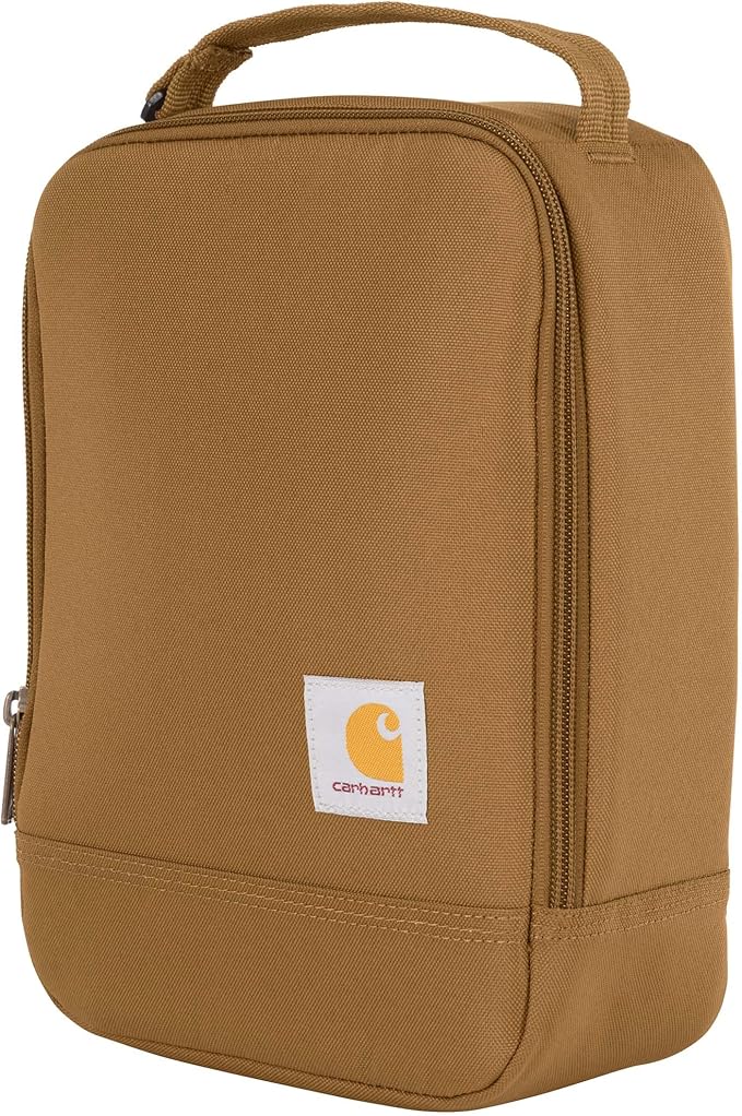 Carhartt Insulated Lunch Cooler For Men and Women, Fully Insulated Lunch Pale for Everyday Use, Carhartt Brown