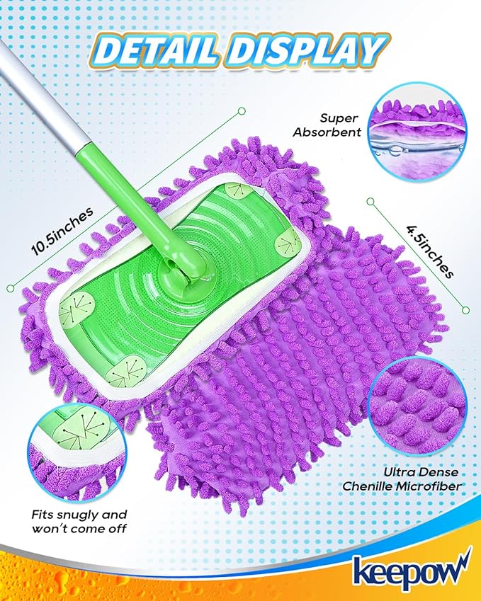 Mop Slippers Shoes 8 Pairs Microfiber Cleaning Slippers for Floor Cleaning Soft Washable Mopping Shoes Covers Reusable Mop Socks for Women Men Multi-Use Mopping Slippers for Home Floors Windows Car