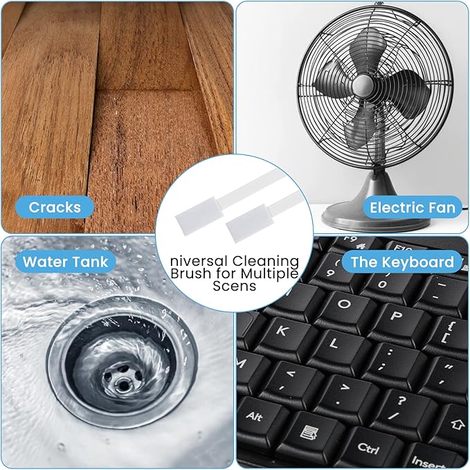 50Pcs Disposable Crevice Cleaning Tool Crevice Brush Crevice Hole Brush Suitable for Small Spaces,Keyboards,Grooves (White)