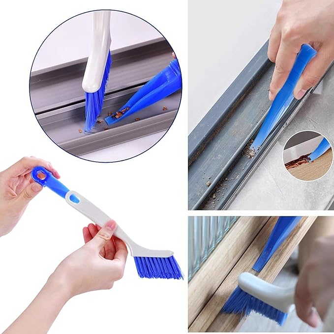All-in-One Detail Cleaning Brush Kit – 12pc Crevice, Grout & Window Track Cleaning Set with 90° Angle Brushes, Brass/Steel/Nylon Options for Kitchen, Bathroom, Corners & Narrow Gaps