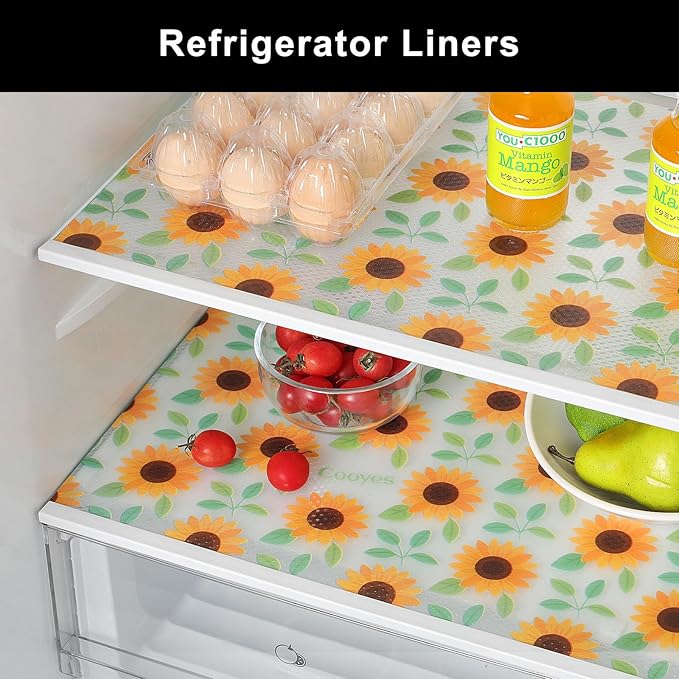Cooyes Shelf Liner – Premium Non-Adhesive Cabinet & Drawer Liner for Kitchen – Waterproof Shelf Paper with Modern Pattern – Durable EVA Cabinet Mat – Easy to Cut （12" W x 360" L）