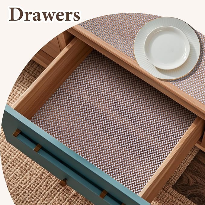 Drawer and Shelf Liner for Kitchen Cabinet: 23.6 in X 20 Ft Non Slip Waterproof Shelf Paper Non Adhesive Refrigerator Liners Light Gray Easy Liners for Bathroom