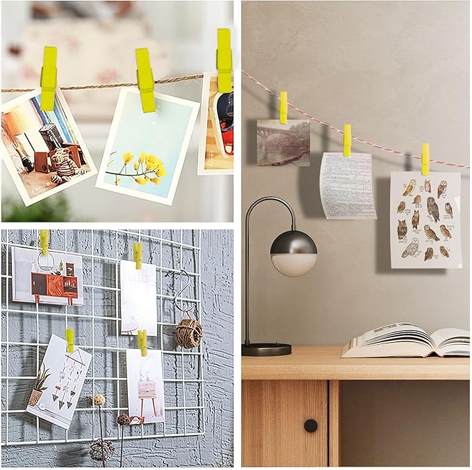 Clothes pins Yellow
