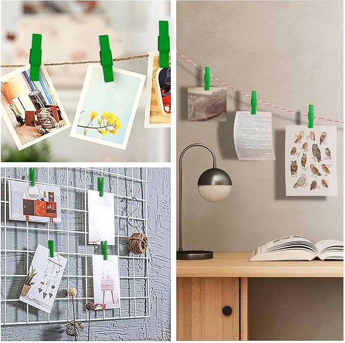 Clothes pins Green