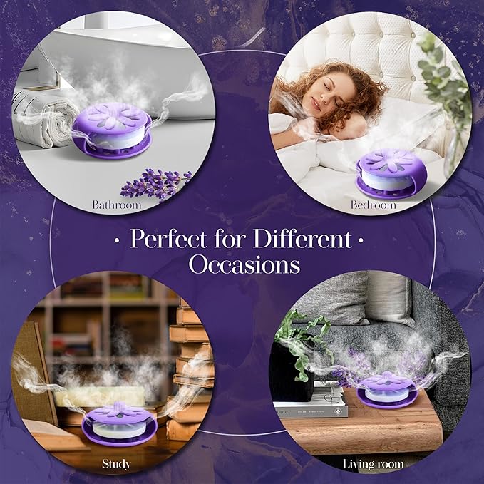 SHARLOVY Purple Shower Steamers Tray, Big Suction Cup Shower Steamer Tablet Holder Dish for Long Lasting Use, Flake Bath Bombs Container, Adornment Household Supply Car Decoration Yoga Decor