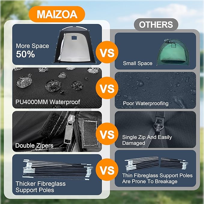 Bike Storage Tent,82*43*70 In Outdoor Portable Storage Tent,Made of 210D Oxford Cloth PU4000mm Waterproof Fabric, Storage Shed for 2-4 bike,Motorcycles,Garden Tools,Lawn Mower,Various Tools