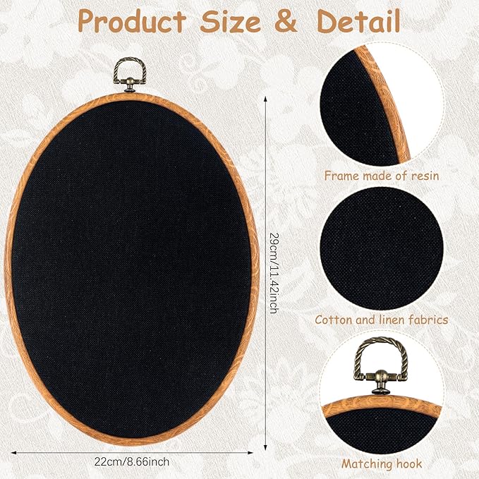 Pin Display Board Fabric Enamel Pin Boards Wall Hanging Brooch Earrings Necklace Jewelry Holder Organizer Display Storage for Home and Holiday(Black,11.4" X 8.6",1)
